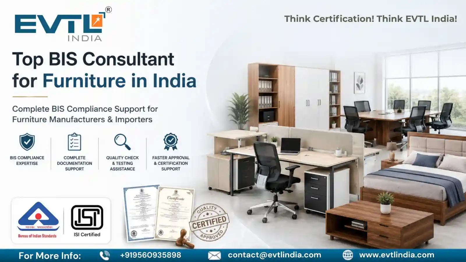 Latest BIS Guidelines for Furniture Products in India