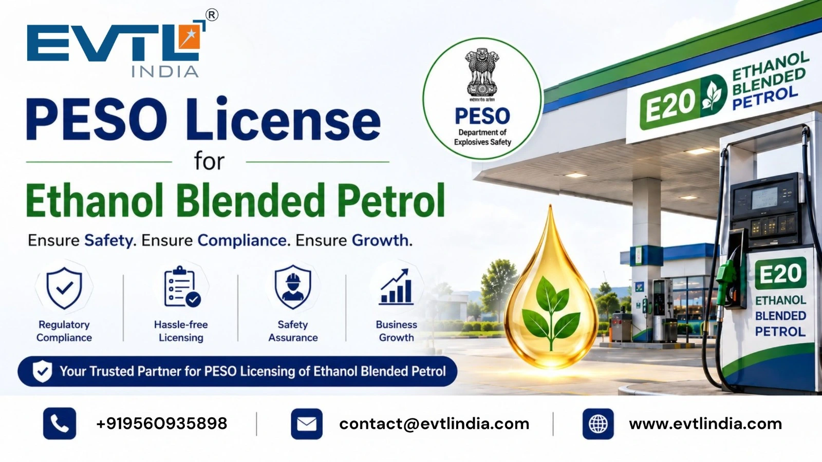 PESO License for Ethanol Blended Petrol
