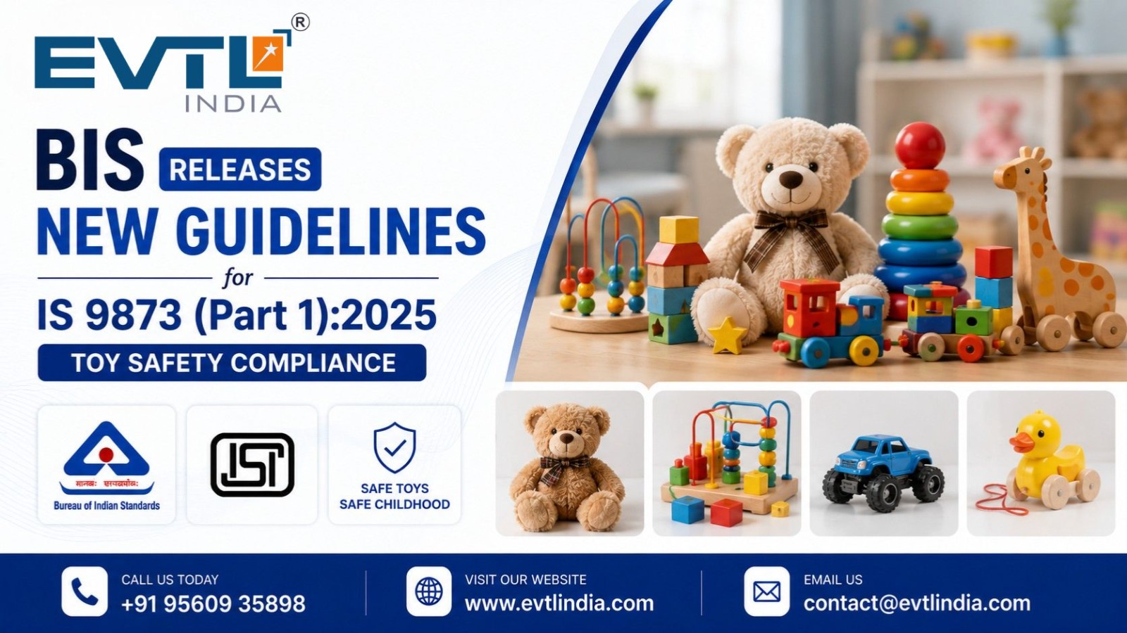 BIS Releases New Guidelines for IS 9873 (Part 1):2025 Toy Safety Compliance