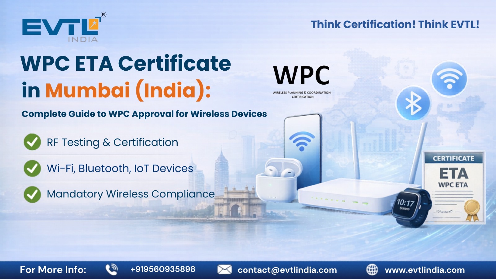 WPC ETA Certificate in Mumbai | WPC Approval & Certification for Wireless Devices