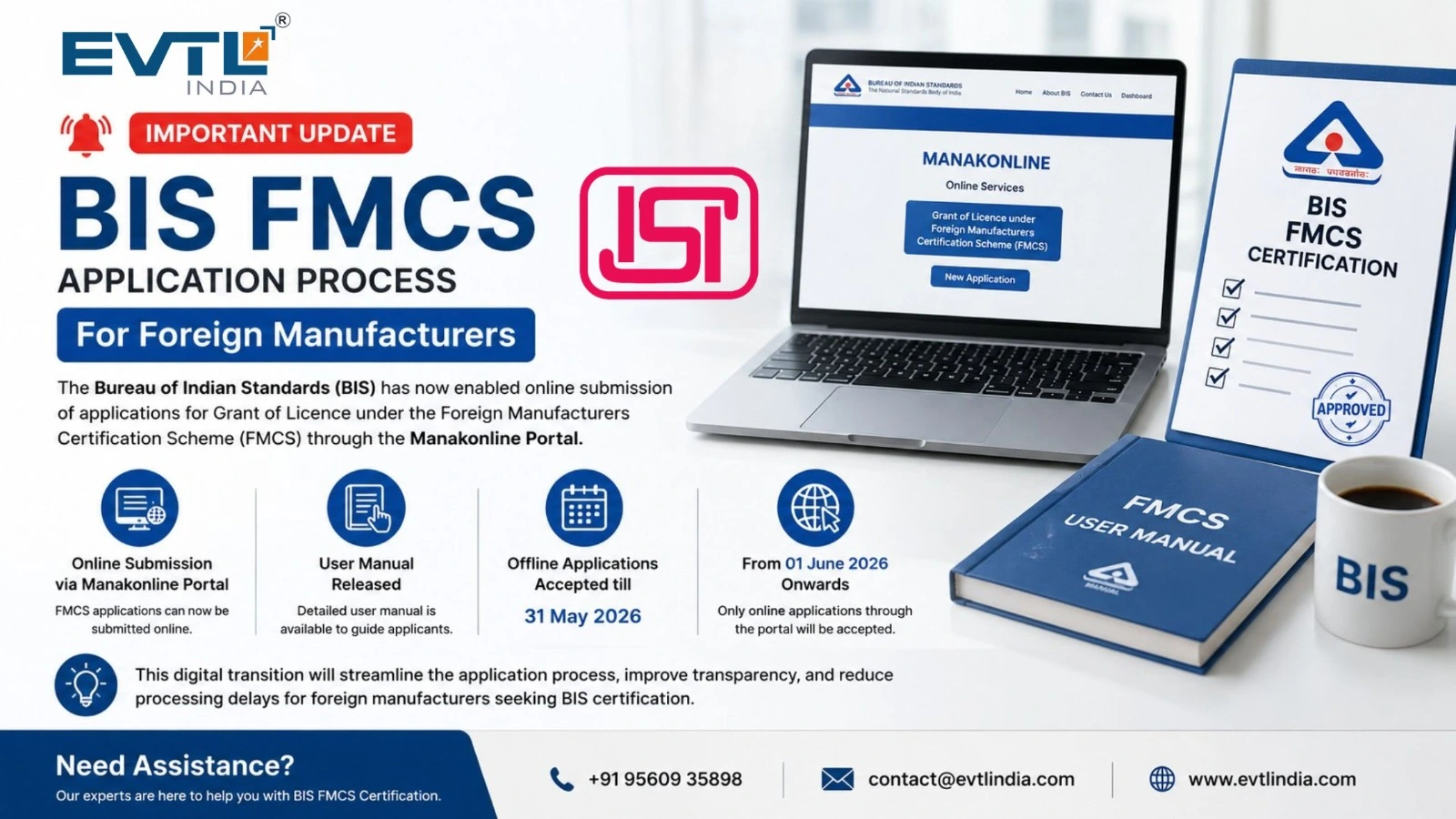 Latest BIS FMCS Certification Updates 2026 for Foreign Manufacturers